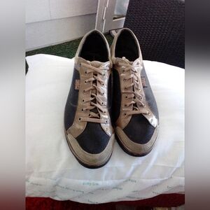 Salvatore Ferragamo Black and Tan Sneakers